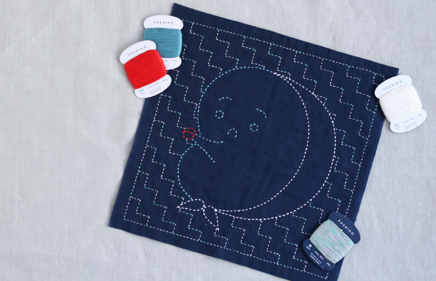刺し子ふきん | sashiko | PRODUCTS | DARUMA－横田株式会社－